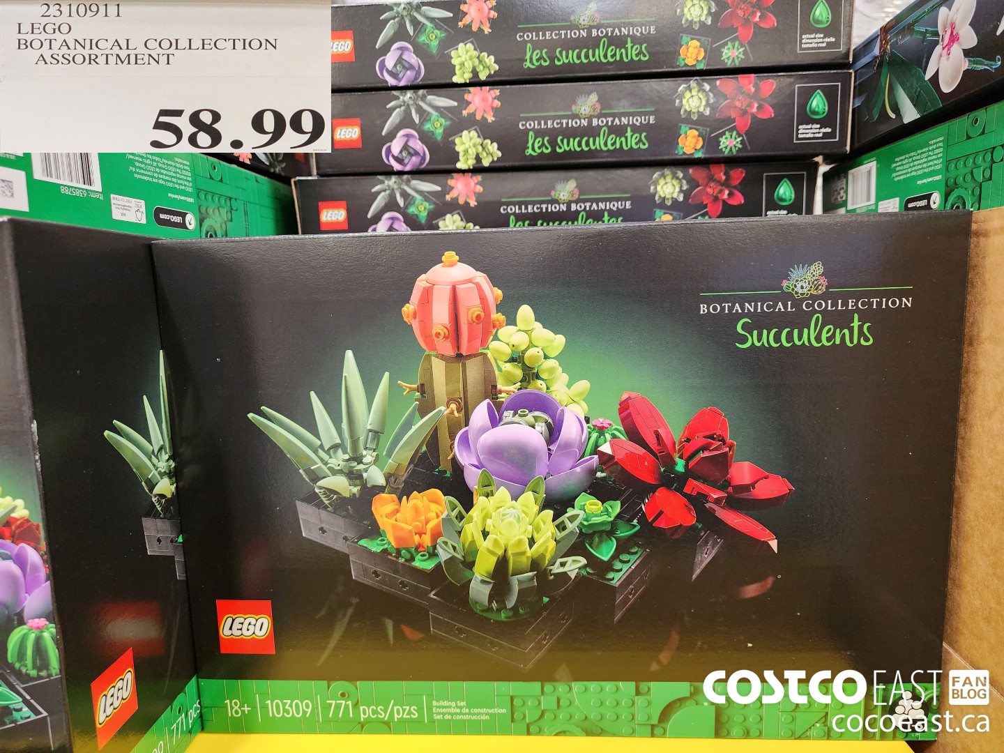 2310911 LEGO BOTANICAL COLLECTION ASSORTMENT $58.99