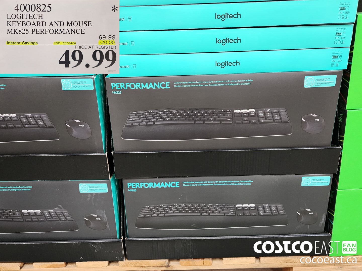 4000825 LOGITECH KEYBOARD AND MOUSE MK825 PERFORMANCE ($20.00 INSTANT SAVINGS EXPIRES ON 2023-04-30) $49.99
