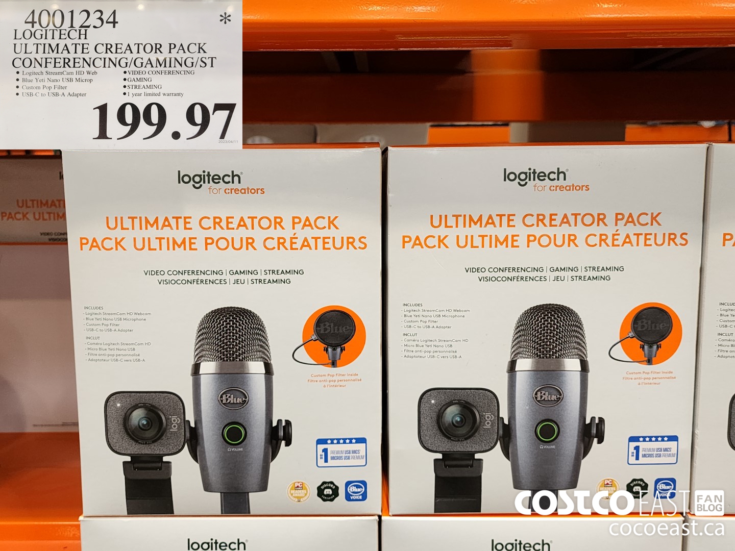 4001234 LOGITECH ULTIMATE CREATOR PACK CONFERENCING/GAMING/ST $199.97