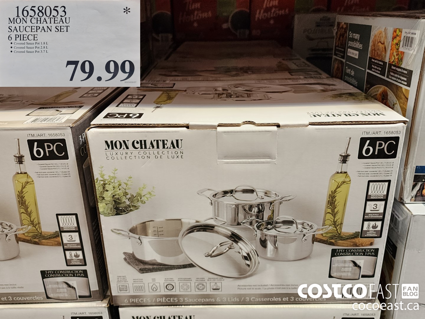1658053 MON CHATEAU SAUCEPAN SET 6 PIECE $79.99