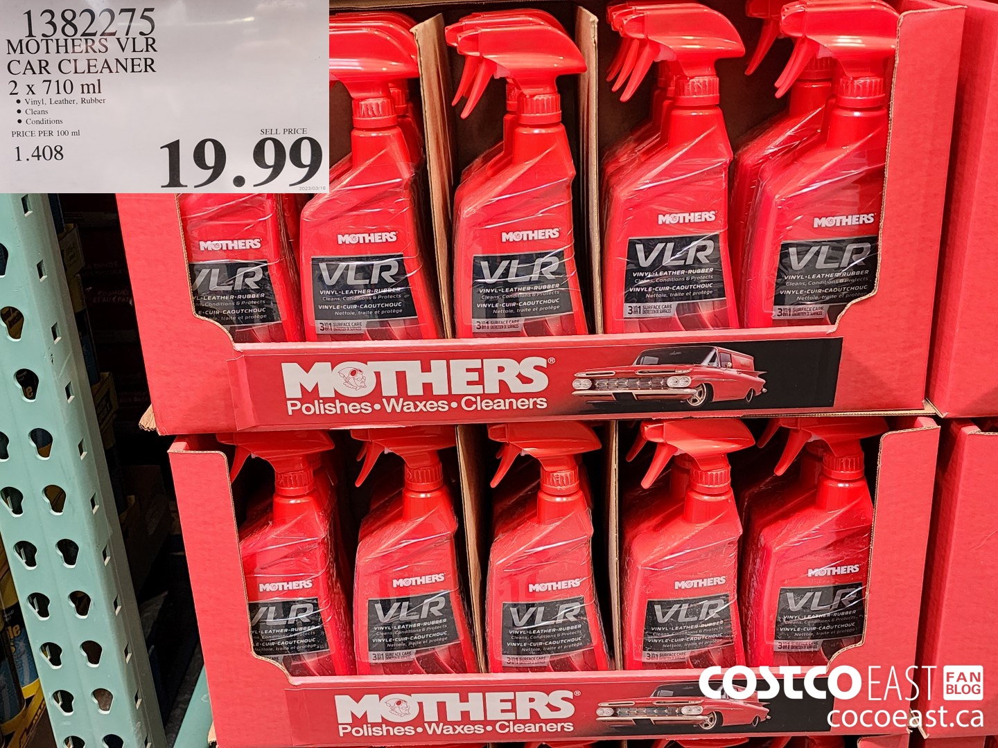1382275 MOTHERS VLR CAR CLEANER 2 X 710 ML 3 00 INSTANT SAVINGS