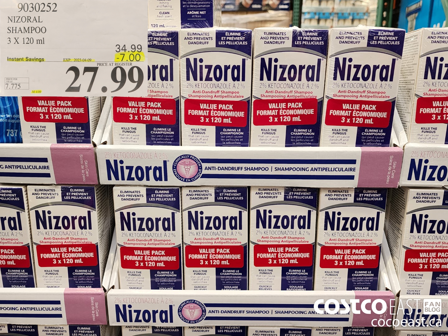 9030252 NIZORAL SHAMPOO 3 X 120 ML ($7.00 INSTANT SAVINGS EXPIRES ON 2023-04-09) $27.99