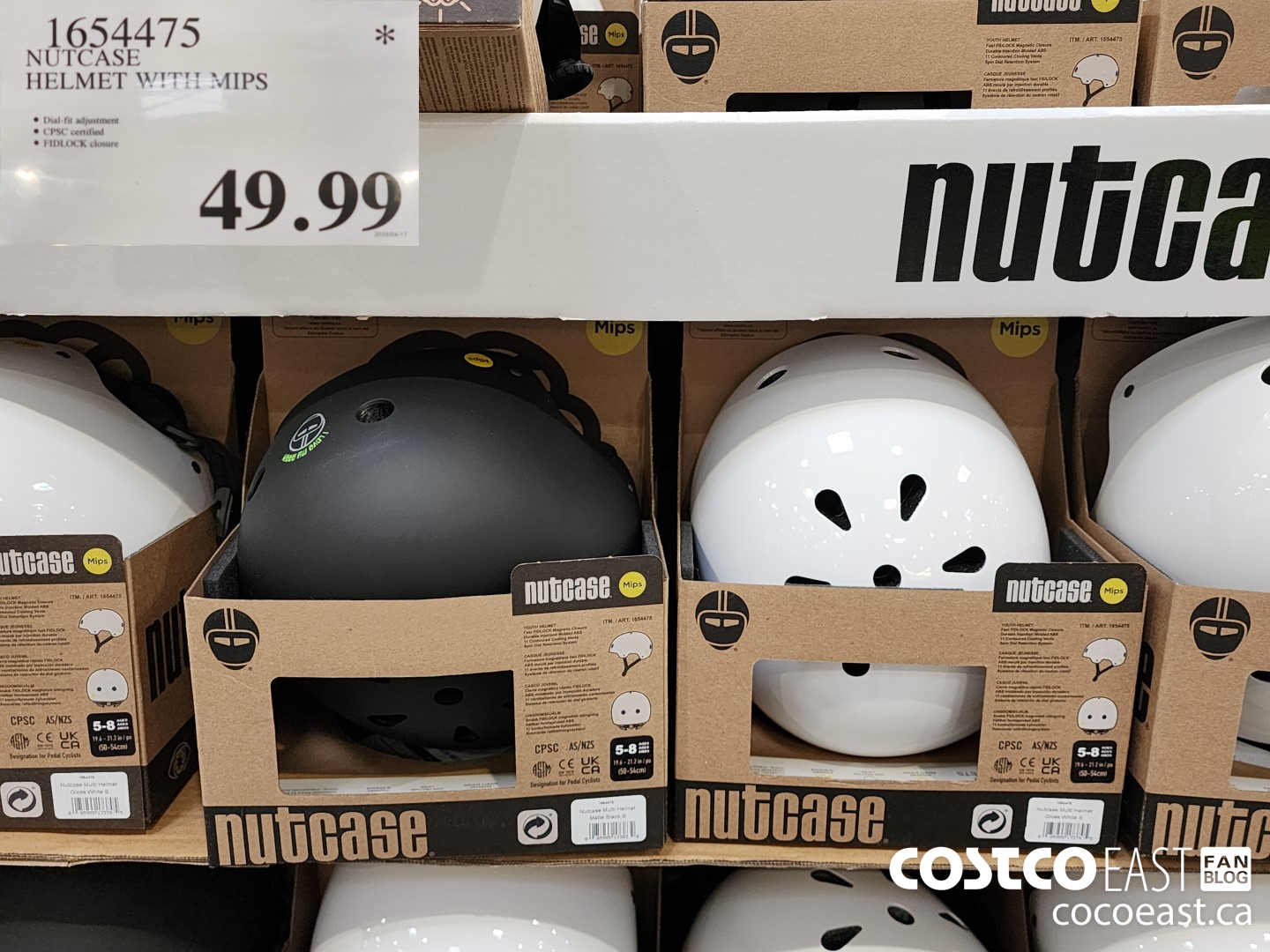 1654475 NUTCASE HELMET WITH MIPS $49.99