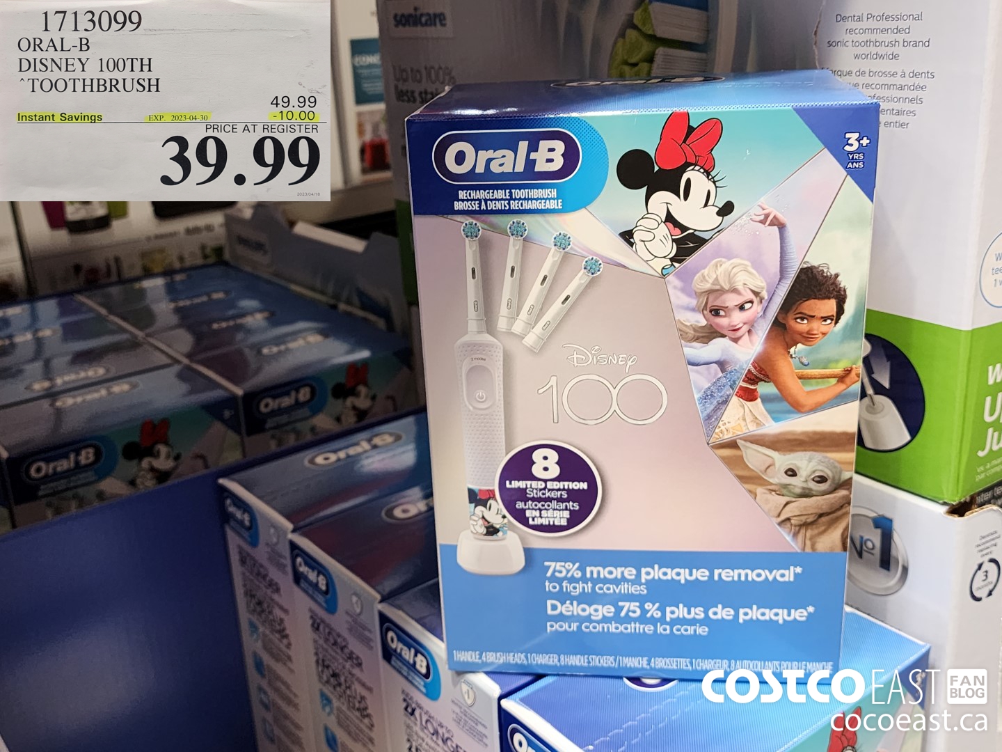 1713099 ORAL-B DISNEY 100TH ~ TOOTHBRUSH ($10.00 INSTANT SAVINGS EXPIRES ON 2023-04-30) $39.99