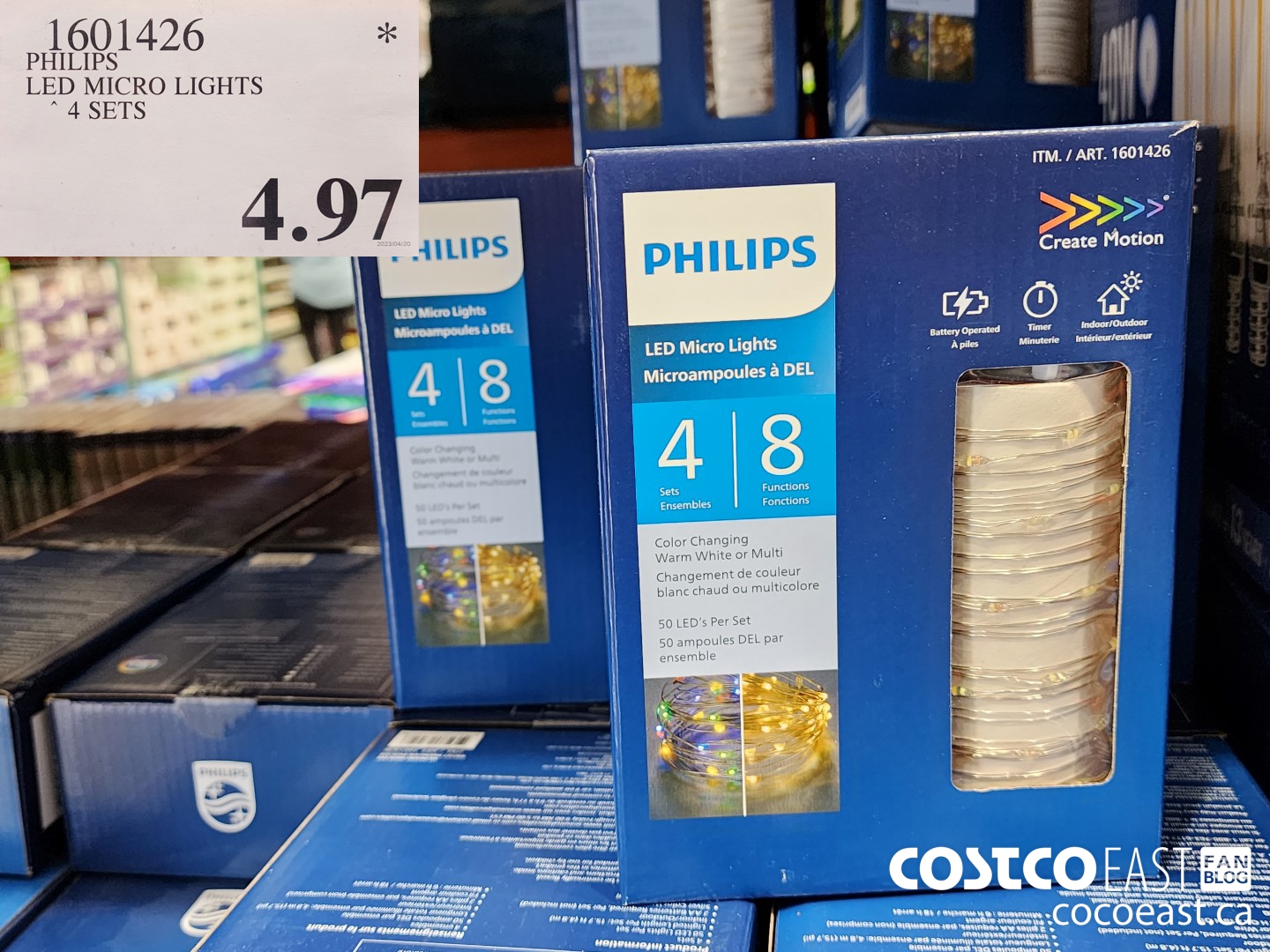 1601426 PHILIPS LED MICRO LIGHTS 4 SETS $4.97