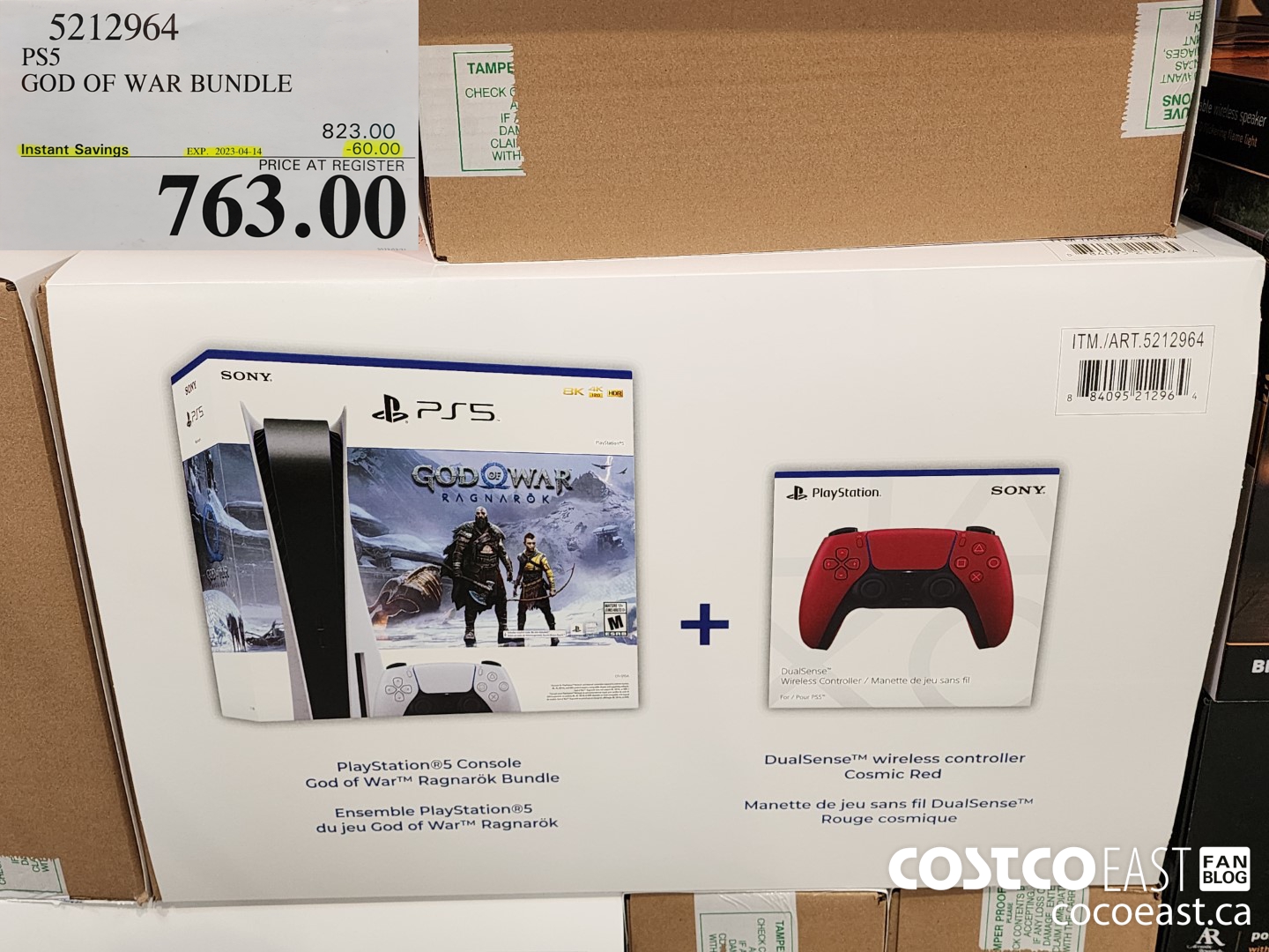 5212964 PS5 GOD OF WAR BUNDLE ($60.00 INSTANT SAVINGS EXPIRES ON 2023-04-14) $763.00