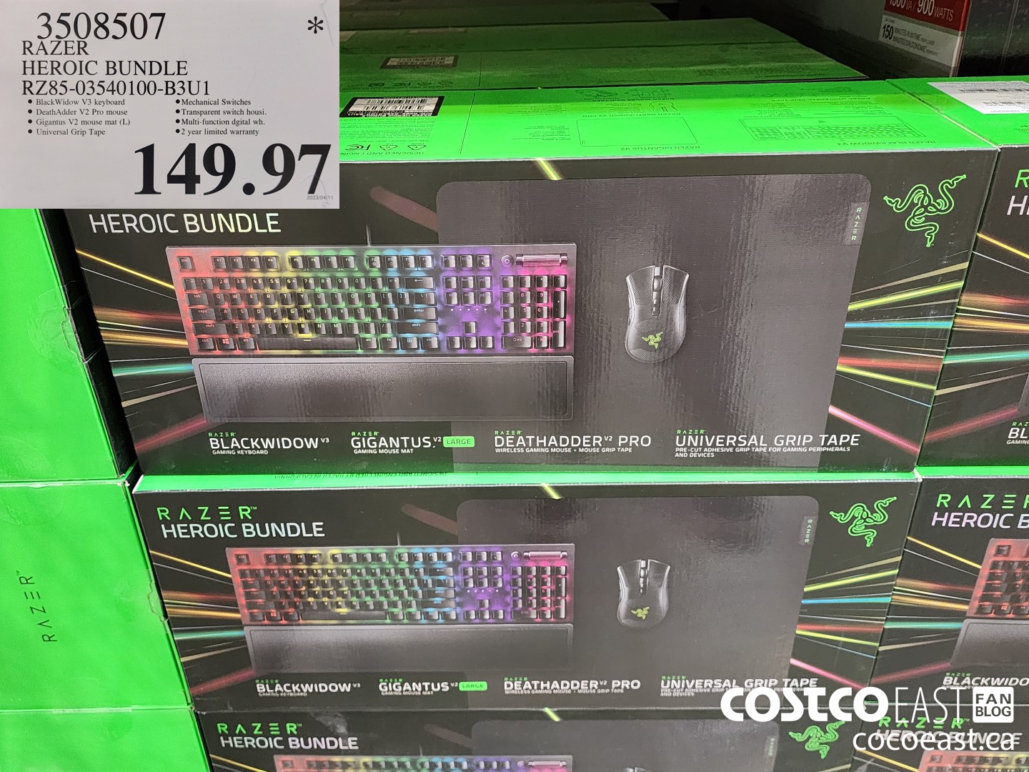 3508507 RAZER - HEROIC BUNDLE RZ85-03540100-B3U1 $149.97