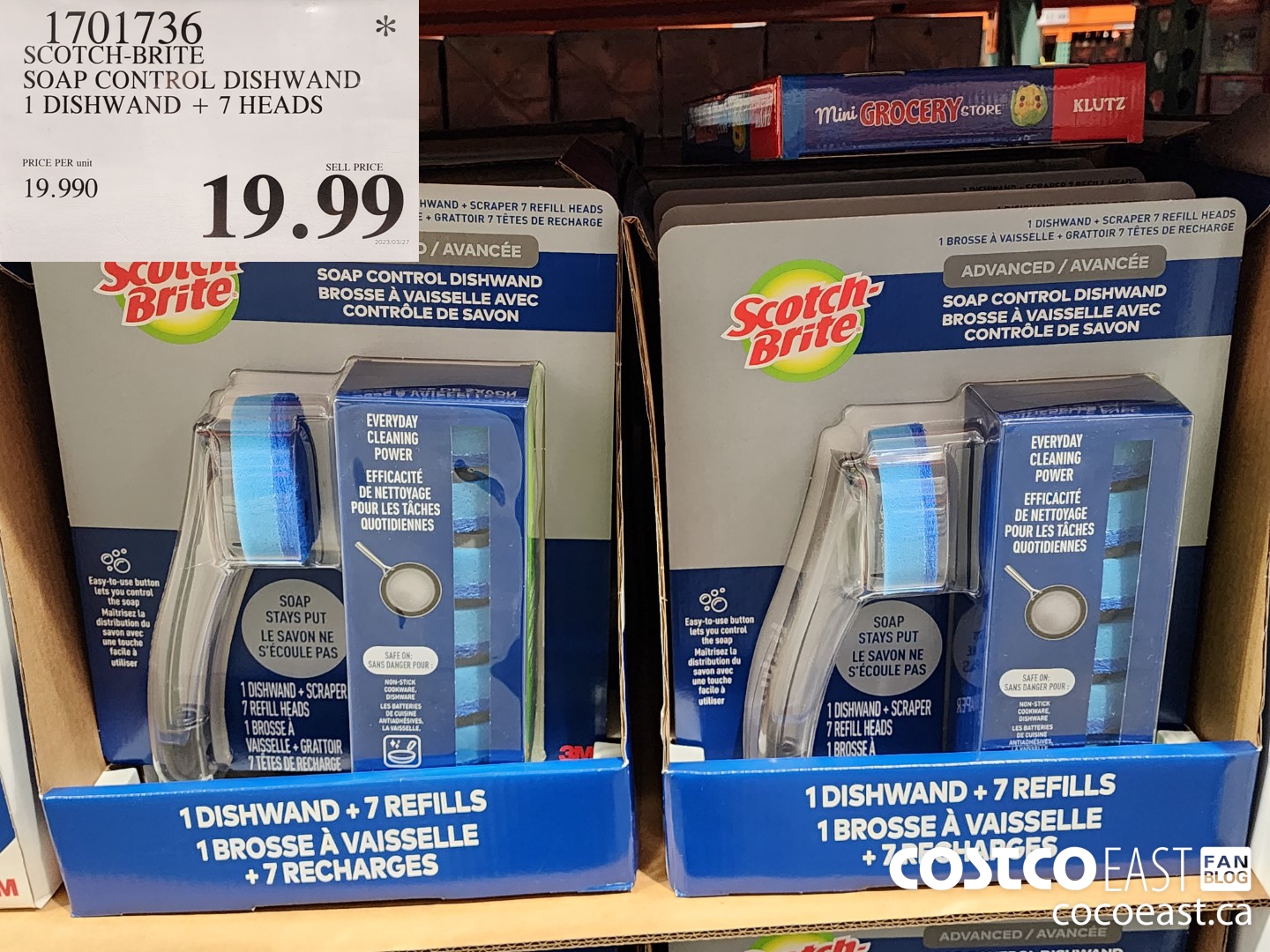 1701736 SCOTCH-BRITE SOAP CONTROL DISHWAND 1 Dishwand & 7 Heads $19.99