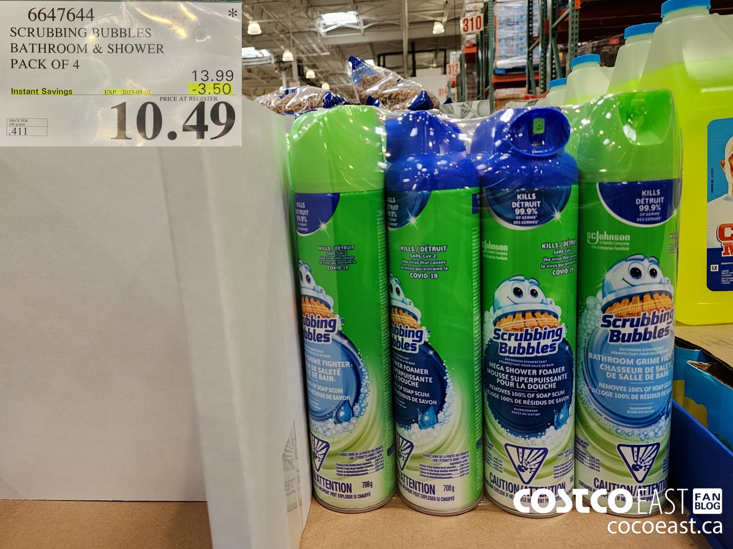 6647644 SCRUBBING BUBBLES BATHROOM & SHOWER PACK OF 4 ($3.50 INSTANT SAVINGS EXPIRES ON 2023-05-07) $10.49