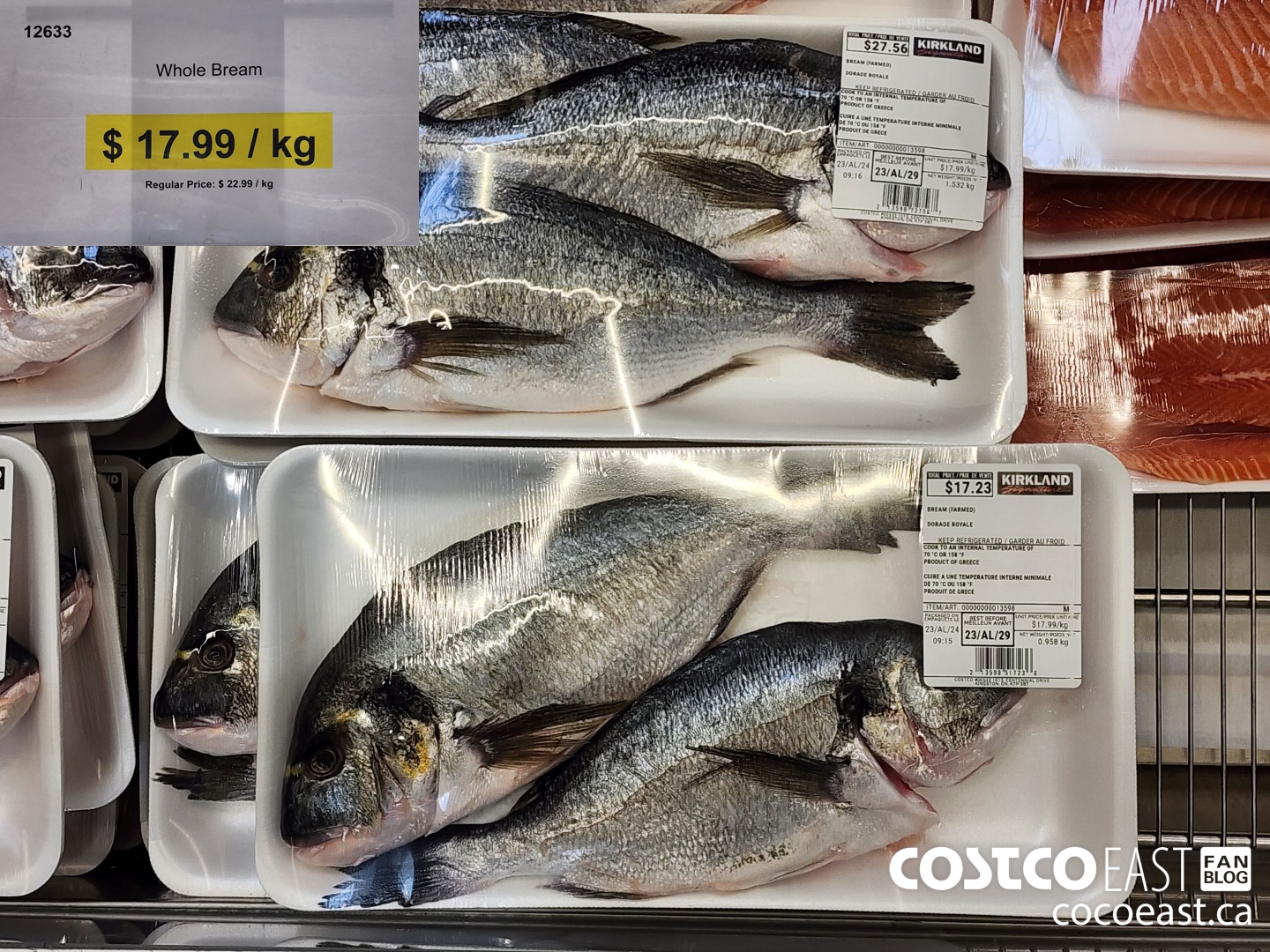 12633 SEA BREAM 5.00 OFF PER KG $17.99