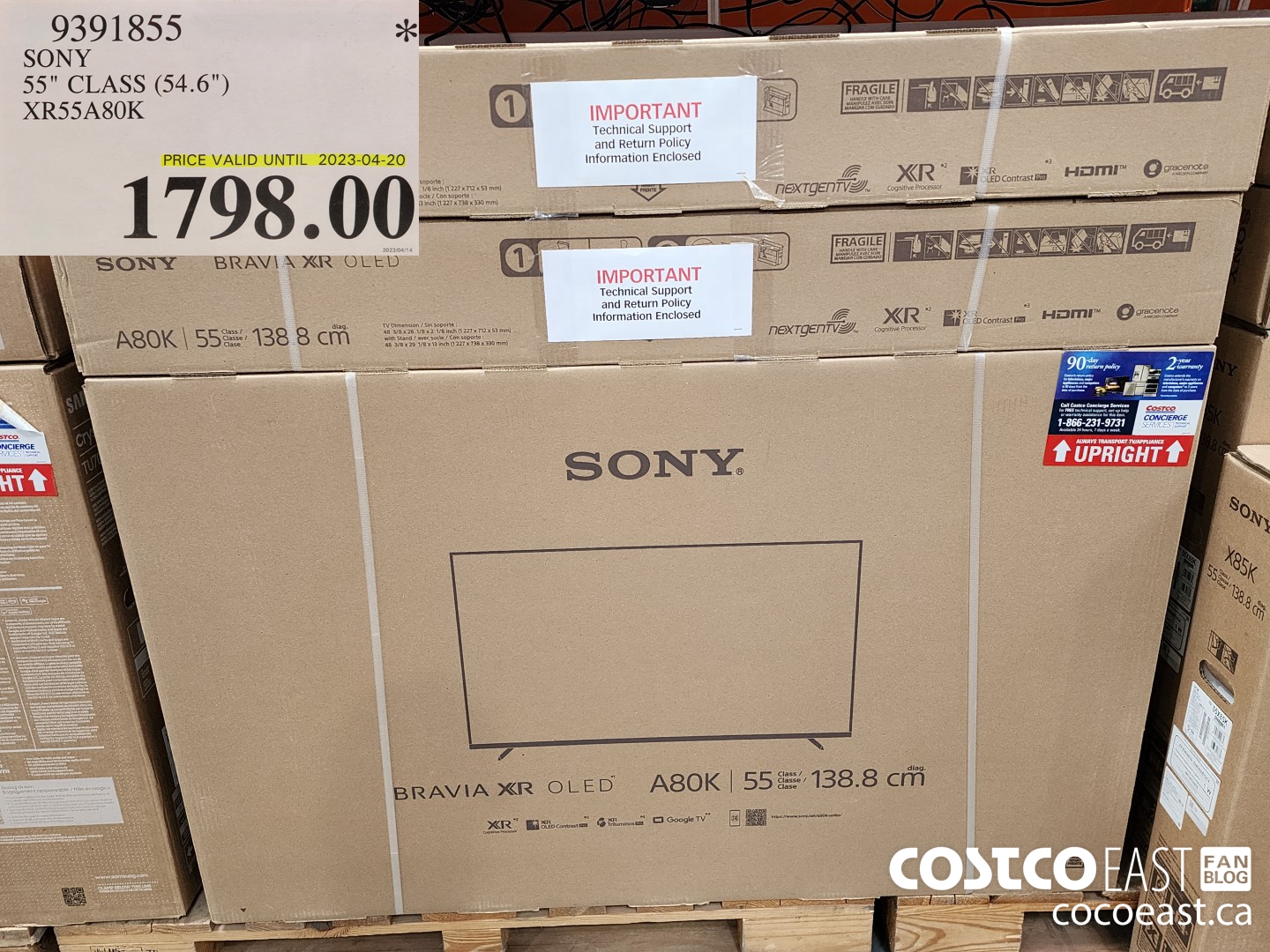 9391855 SONY 4K OLED 55