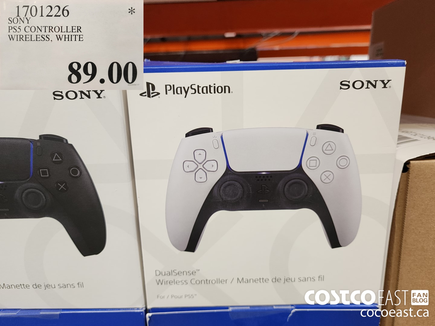1701226 SONY PS5 CONTROLLER WIRELESS, WHITE $89.99