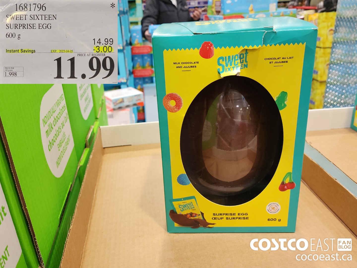 1681796 SWEET SIXTEEN SURPRISE EGG 600 G ($3.00 INSTANT SAVINGS EXPIRES ON 2023-04-05) $11.99