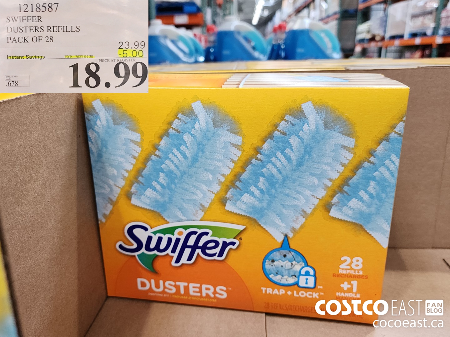 1218587 SWIFFER DUSTERS REFILLS PACK OF 28 ($5.00 INSTANT SAVINGS EXPIRES ON 2023-04-30) $18.99