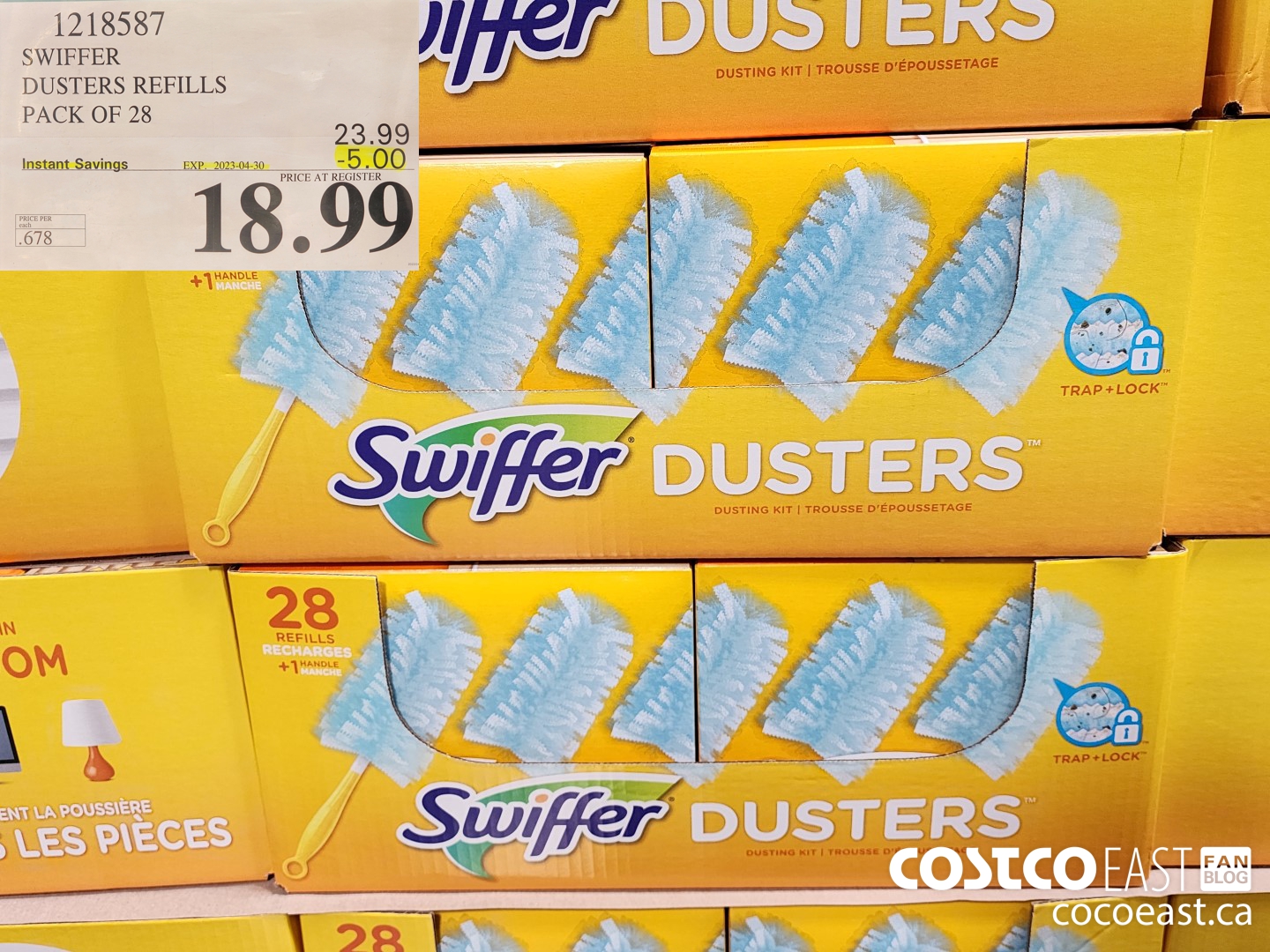 1218587 SWIFFER DUSTERS REFILLS PACK OF 28 ($5.00 INSTANT SAVINGS EXPIRES ON 2023-04-30) $18.99