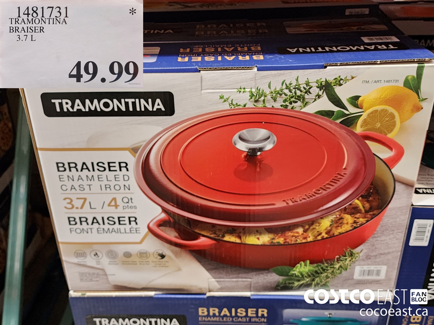 1481731 TRAMONTINA BRAISER 3 7 L 10 00 INSTANT SAVINGS EXPIRES ON 2023 07  02 39 99 - Costco East Fan Blog