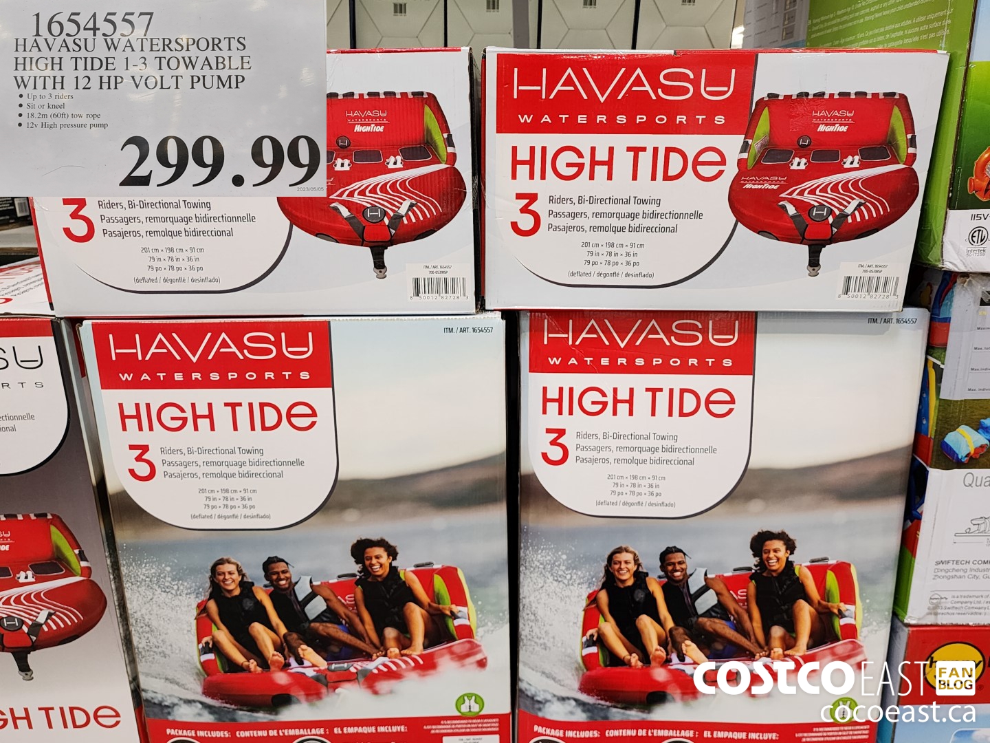 1654557 HAVASU WATERSPORTS HIGH TIDE 1-3 TOWABLE WITH 12 HP VOLT PUMP $299.99