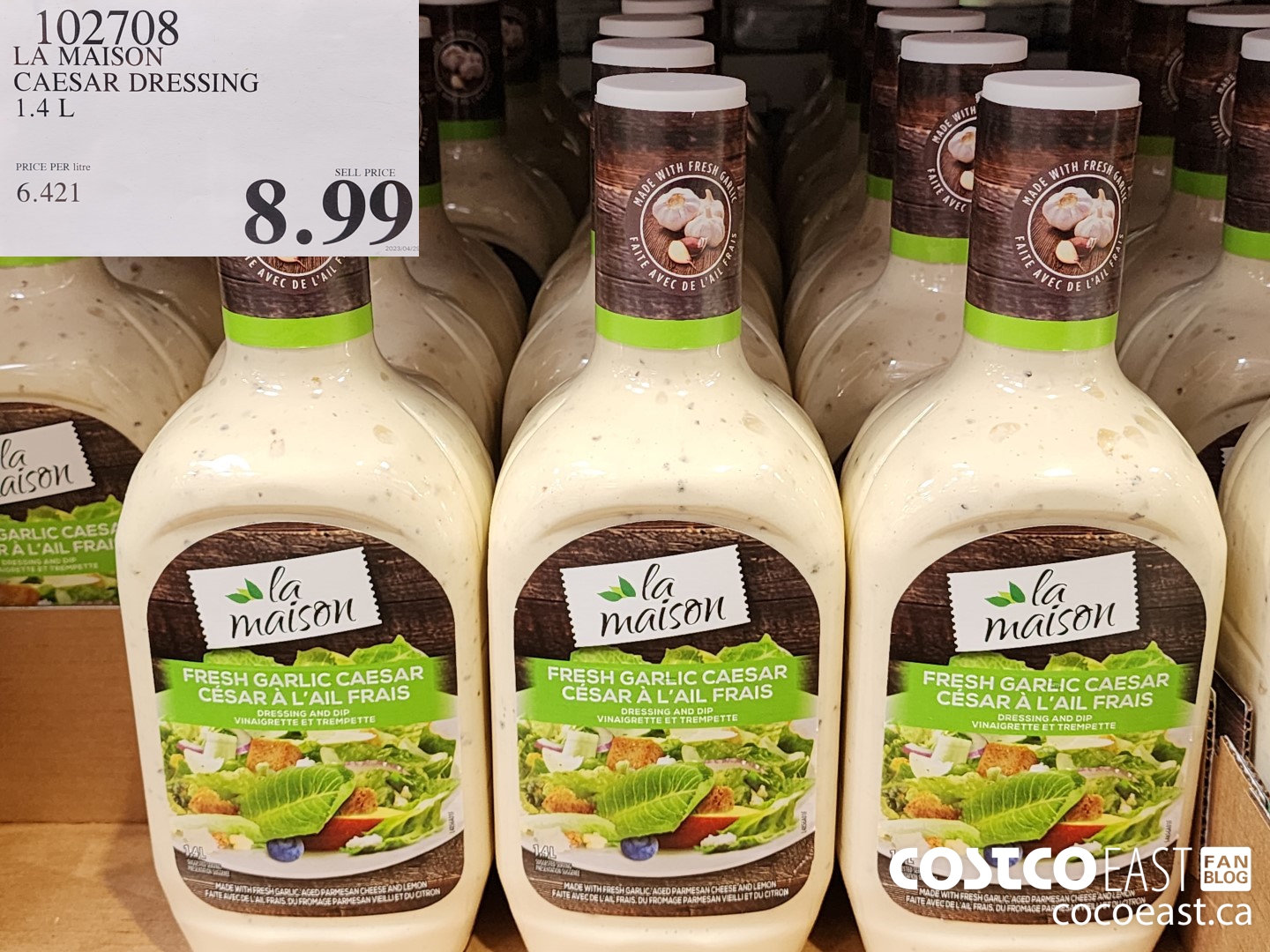 102708 LA MAISON CAESAR DRESSING 1.4L $8.99