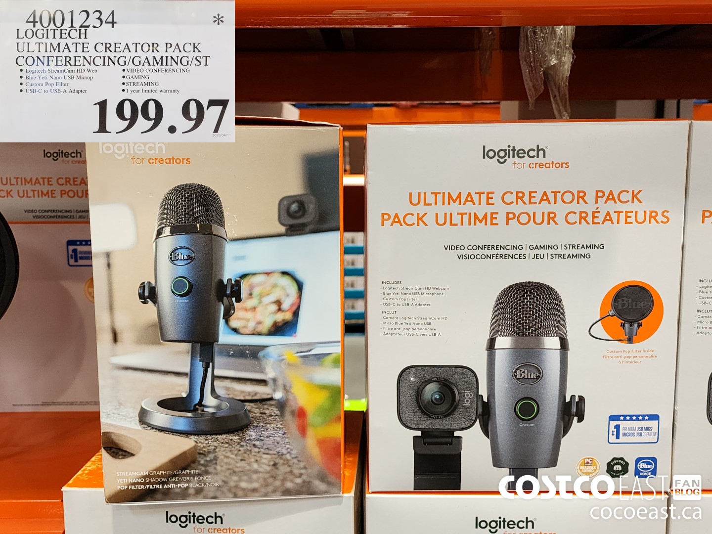 Logitech Ultimate Creator Pack, Streamcam 1080p HD and Yeti Nano