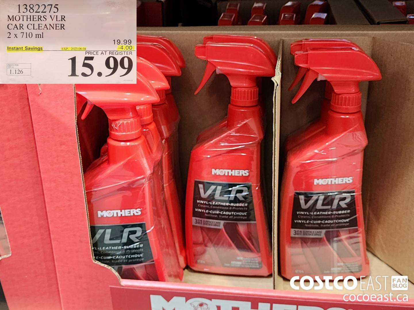 1382275 MOTHERS VLR CAR CLEANER 2 X 710 ML 3 00 INSTANT SAVINGS EXPIRES ON  2022 06 12 11 99 - Costco East Fan Blog