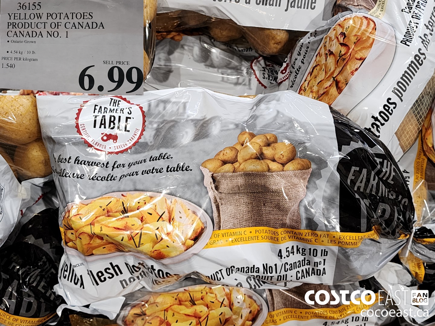 36155 YELLOW POTATOES PRODUCT OF CANADA CANADA NO. 1 $6.99