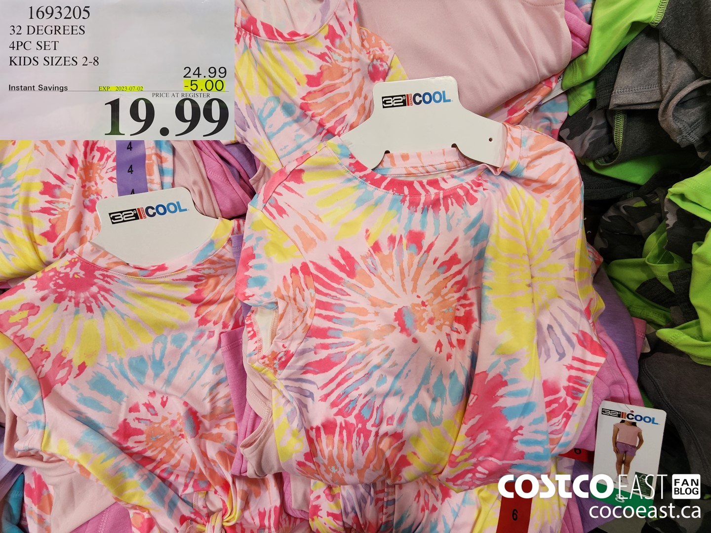 1693205 32 DEGREES 4PC SET KIDS SIZES 2-8 ($5.00 INSTANT SAVINGS EXPIRES ON 2023-07-02) $19.99