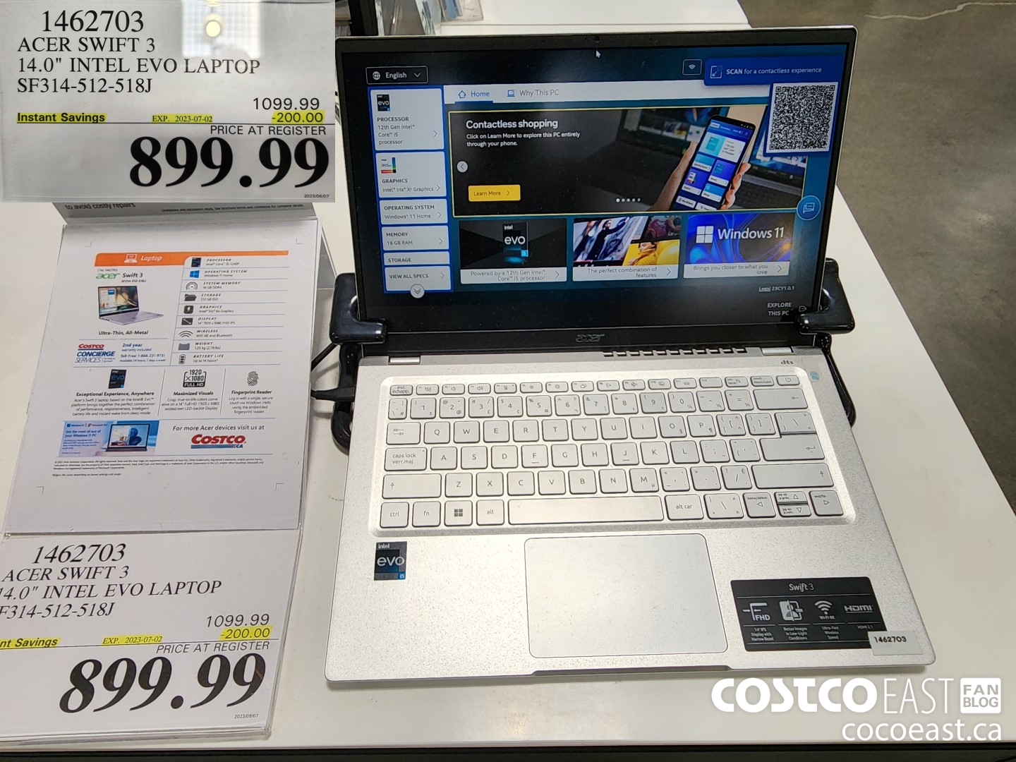 1462703 ACER SWIFT 3 14.0