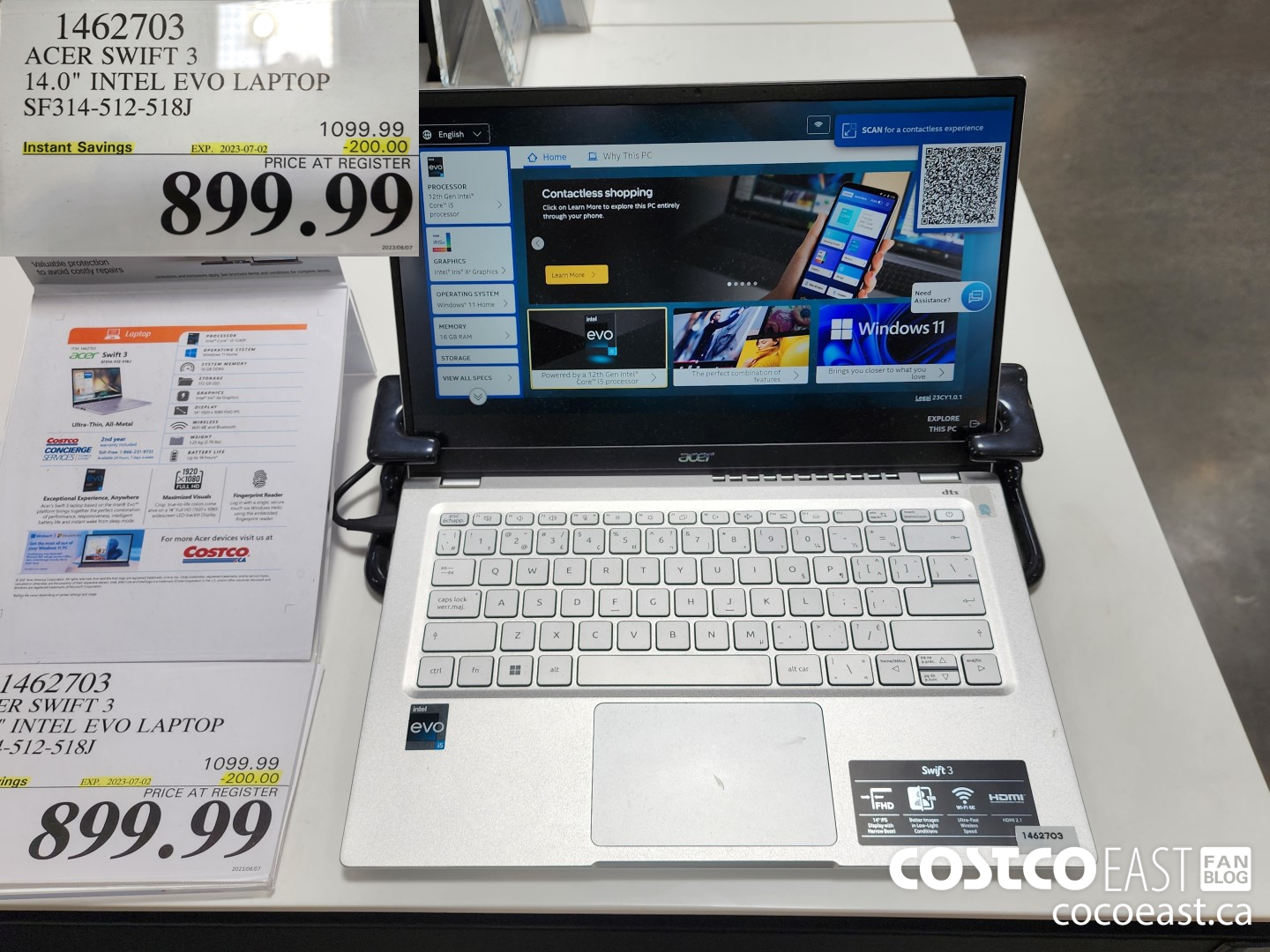 1462703 ACER SWIFT 3 14.0