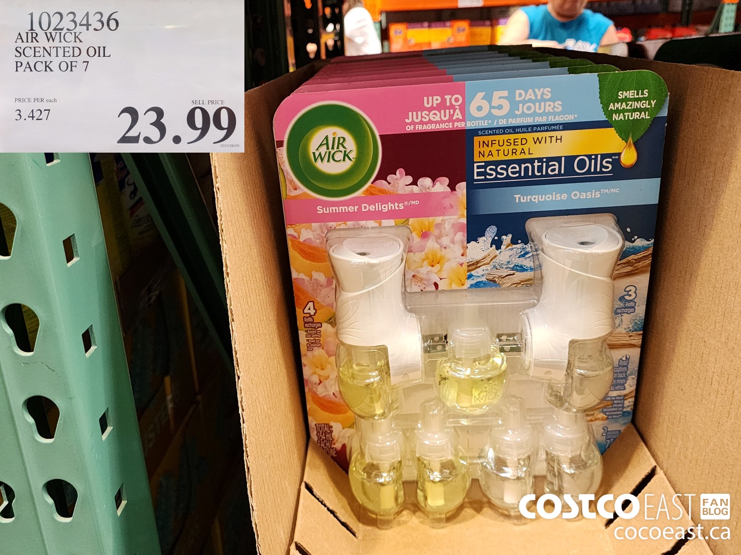 1023436 AIR WICK SCENTED OIL PACK OF 7 $23.99