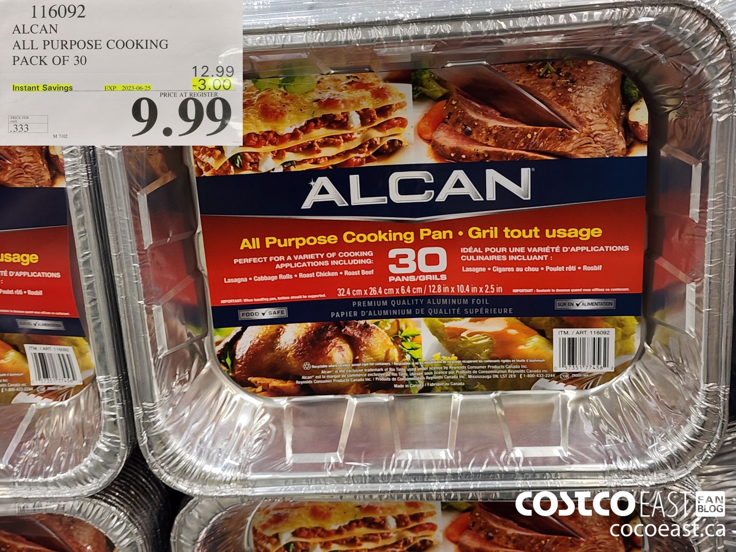 116092 ALCAN ALL PURPOSE COOKING PACK OF 30 ($3.00 INSTANT SAVINGS EXPIRES ON 2023-06-25) $9.99
