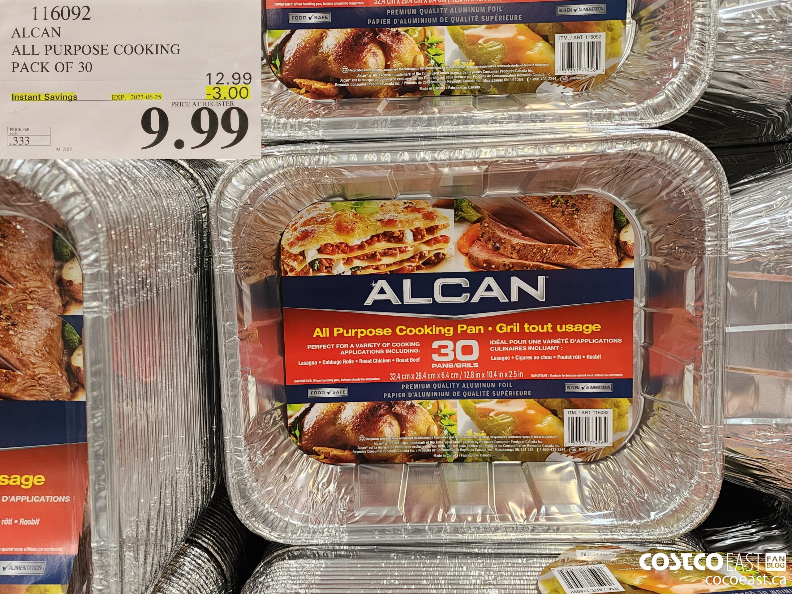 116092 ALCAN ALL PURPOSE COOKING PACK OF 30 ($3.00 INSTANT SAVINGS EXPIRES ON 2023-06-25) $9.99