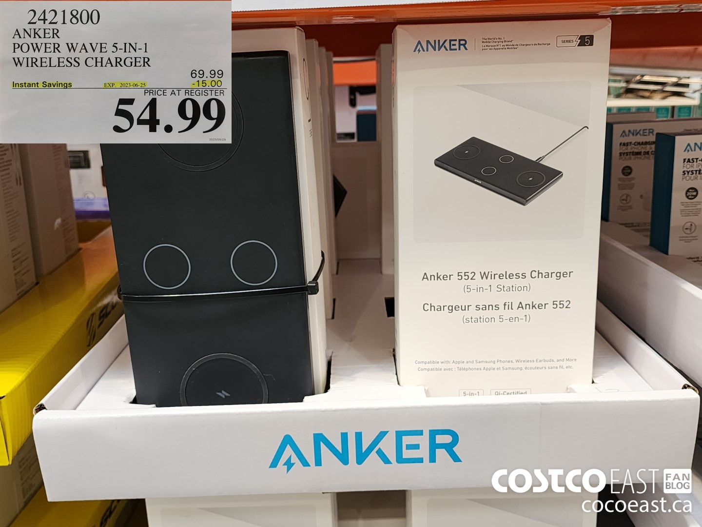 2421800 ANKER POWER WAVE 5-IN-1 WIRELESS Charger ($15.00 INSTANT SAVINGS EXPIRES ON 2023-06-25) $54.99