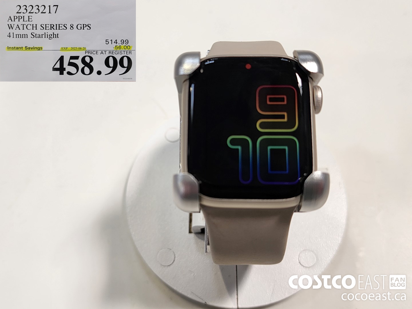 2323217 APPLE WATCH 8 GPS 41MM STARLIGHT ($56.00 INSTANT SAVINGS EXPIRES ON 2023-06-20) $458.99