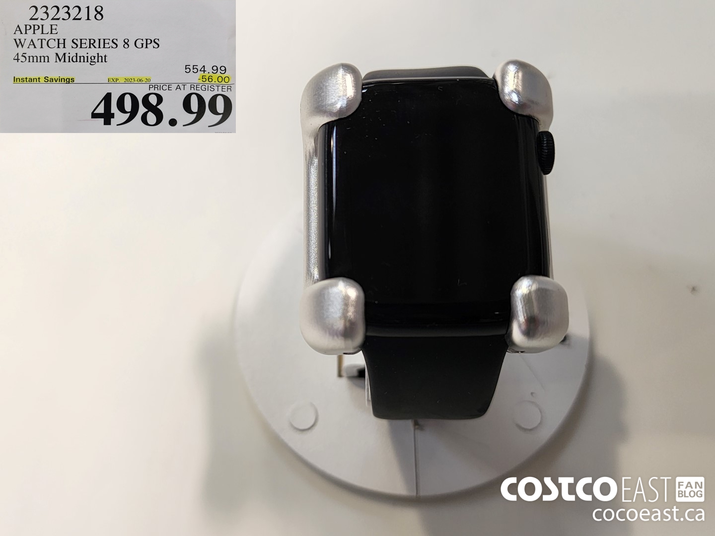 2323218 APPLE WATCH SERIES 8 GPS 45MM MIDNIGHT ($56.00 INSTANT SAVINGS EXPIRES ON 2023-06-20) $498.99