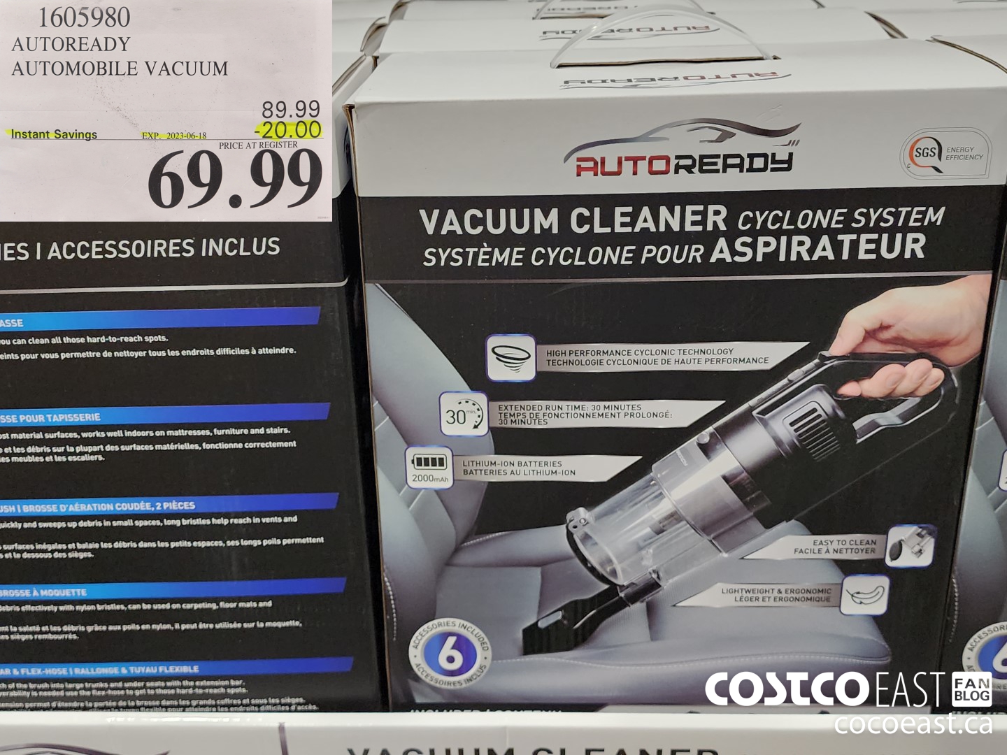 1605980 AUTOREADY AUTOMOBILE VACUUM ($20.00 INSTANT SAVINGS EXPIRES ON 2023-06-18) $69.99