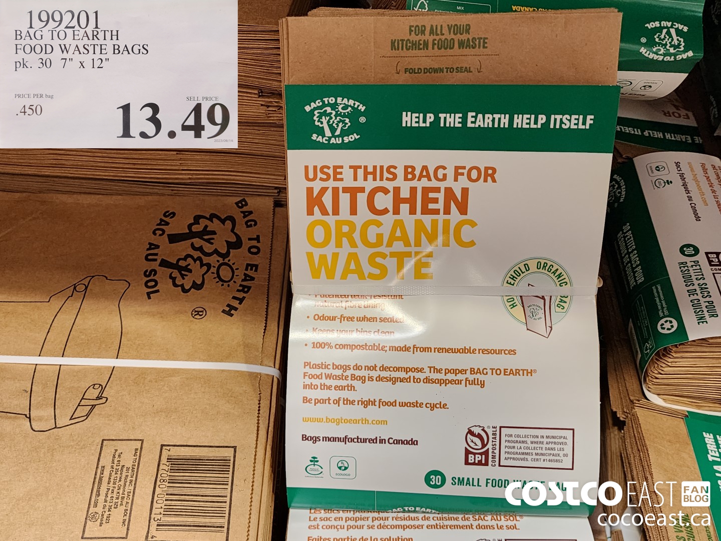 199201 BAG TO EARTH FOOD WASTE BAGS PACK OF 30 7