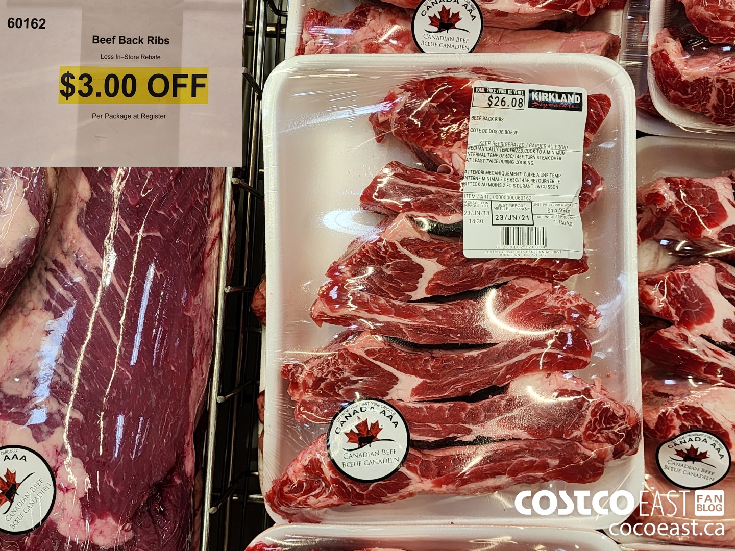 60162 BEEF BACK RIBS ($3.00 INSTANT SAVINGS)