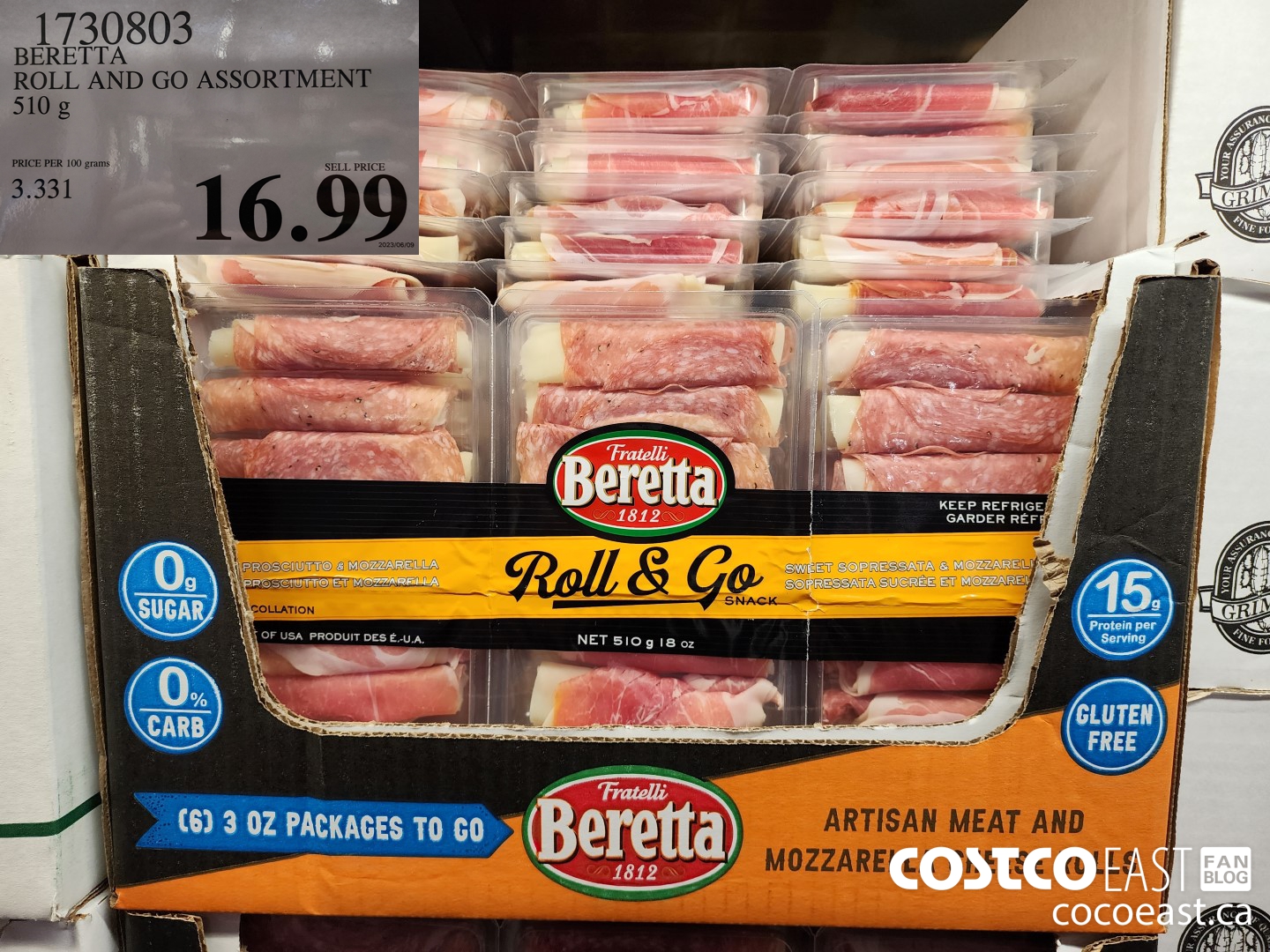 1730803 BERETTA ROLL AND GO ASSORTMENT 510 g $16.99