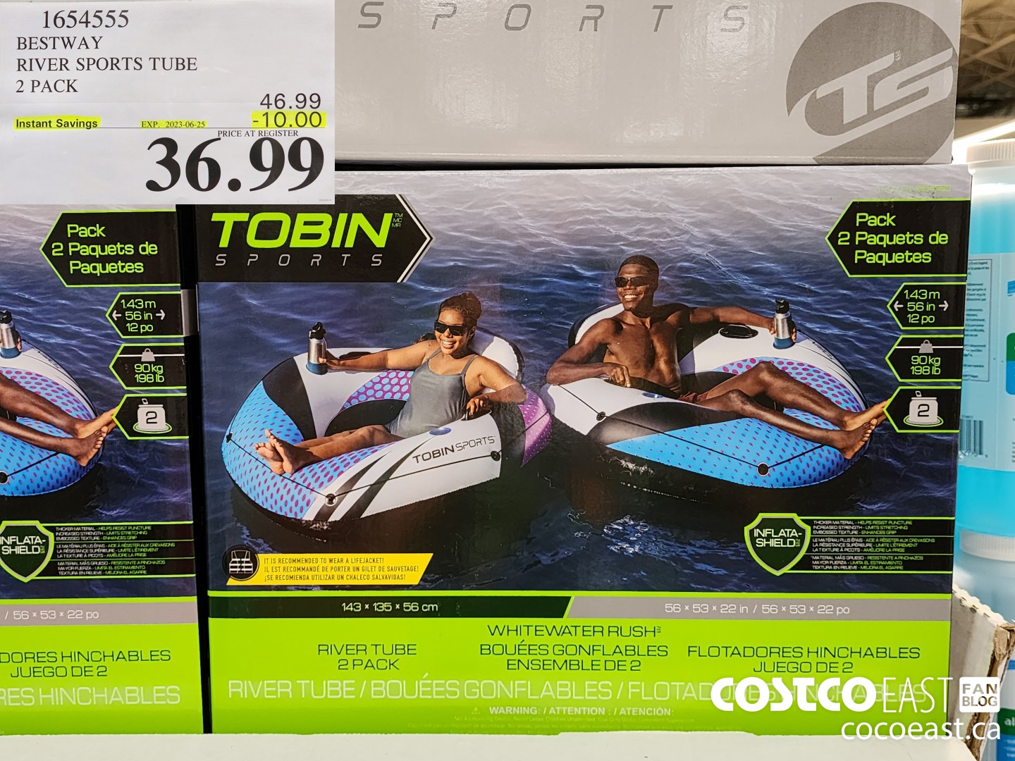 1654555 BESTWAY RIVER SPORTS TUBE 2 PACK ($10.00 INSTANT SAVINGS EXPIRES ON 2023-06-25) $36.99