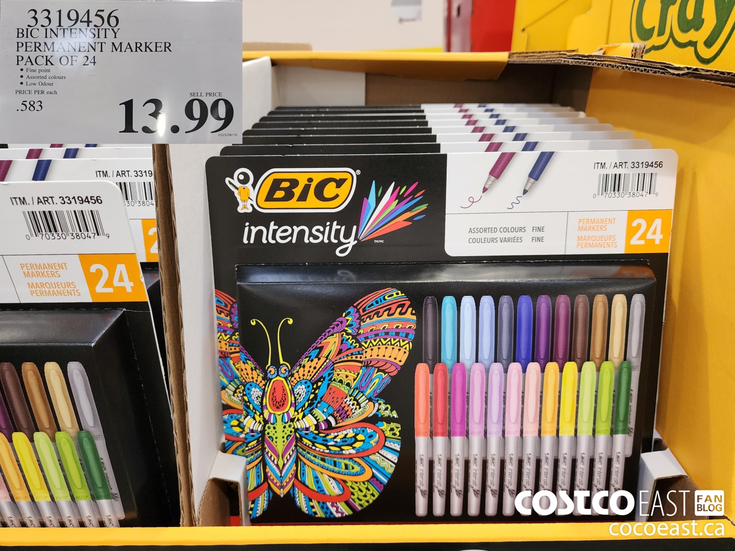 3319456 BIC INTENSITY PERMANENT MARKERS PACK OF 24 $13.99