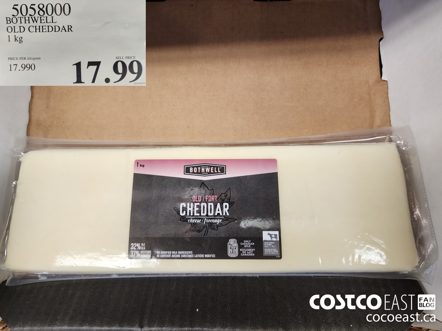 5058000 BOTHWELL OLD CHEDDAR 1 KG $17.99
