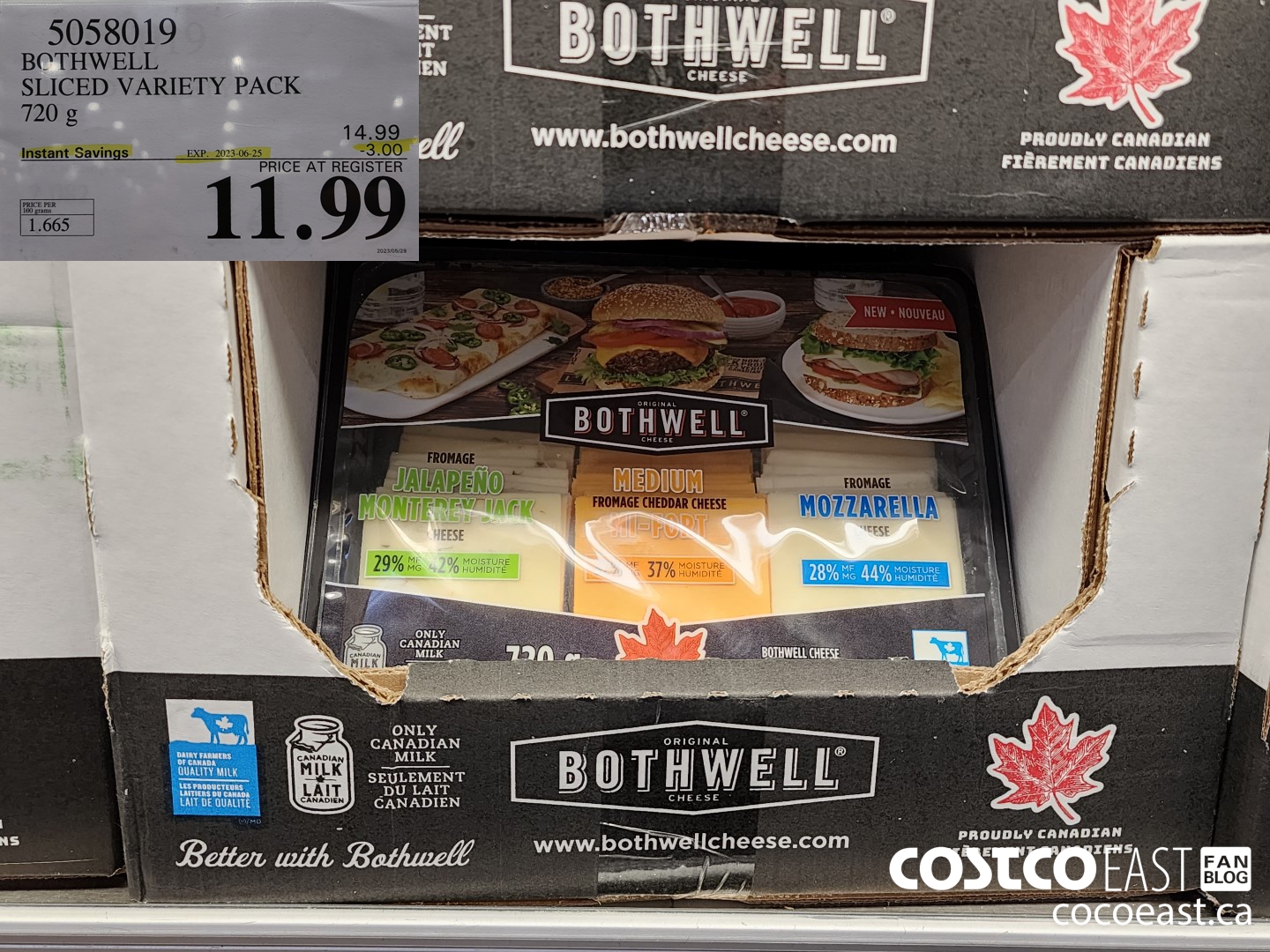 5058019 BOTHWELL SLICED VARIETY PACK 720 g ($3.00 INSTANT SAVINGS EXPIRES ON 2023-06-25) $11.99