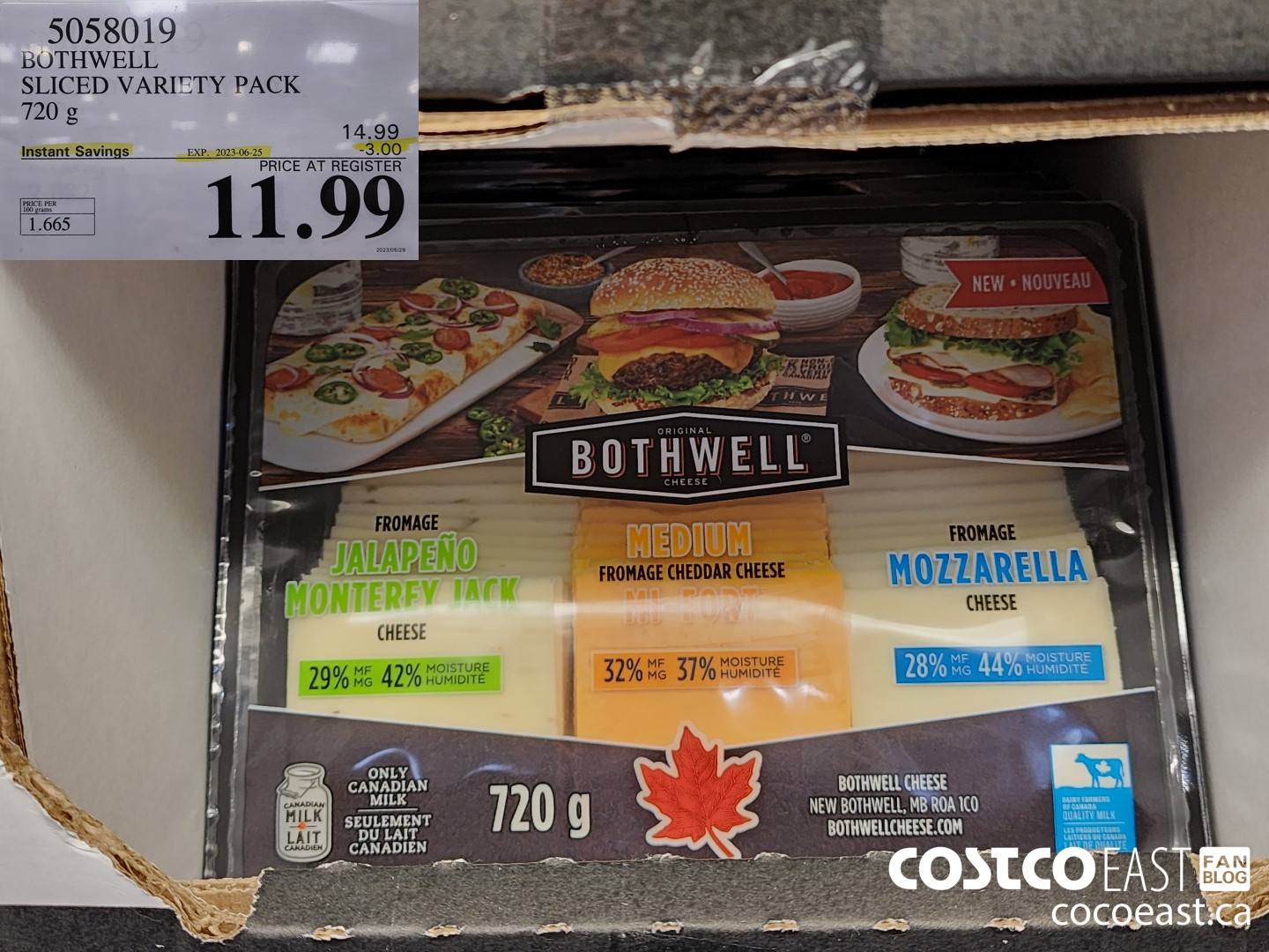 5058019 BOTHWELL SLICED VARIETY PACK 720 g ($3.00 INSTANT SAVINGS EXPIRES ON 2023-06-25) $11.99