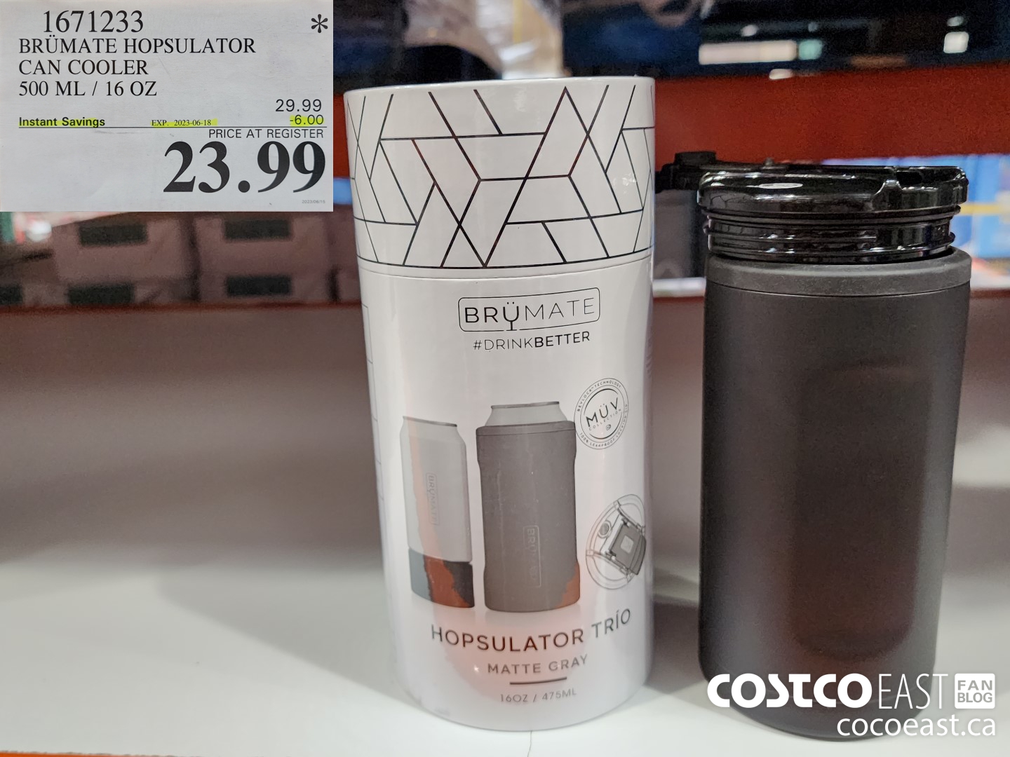 1671233 BRUMATE HOPSULATOR CAN COOLER 500 ML / 16 OZ ($6.00 INSTANT SAVINGS EXPIRES ON 2023-06-18) $23.99