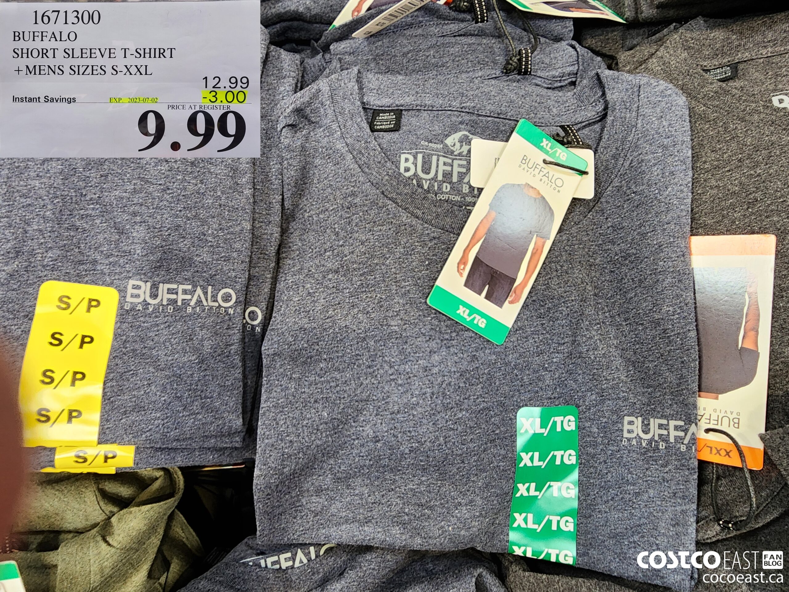 1671300 BUFFALO SHORT SLEEVE T-SHIRT +MENS SIZES S-XXL ($3.00 INSTANT SAVINGS EXPIRES ON 2023-07-02) $9.99