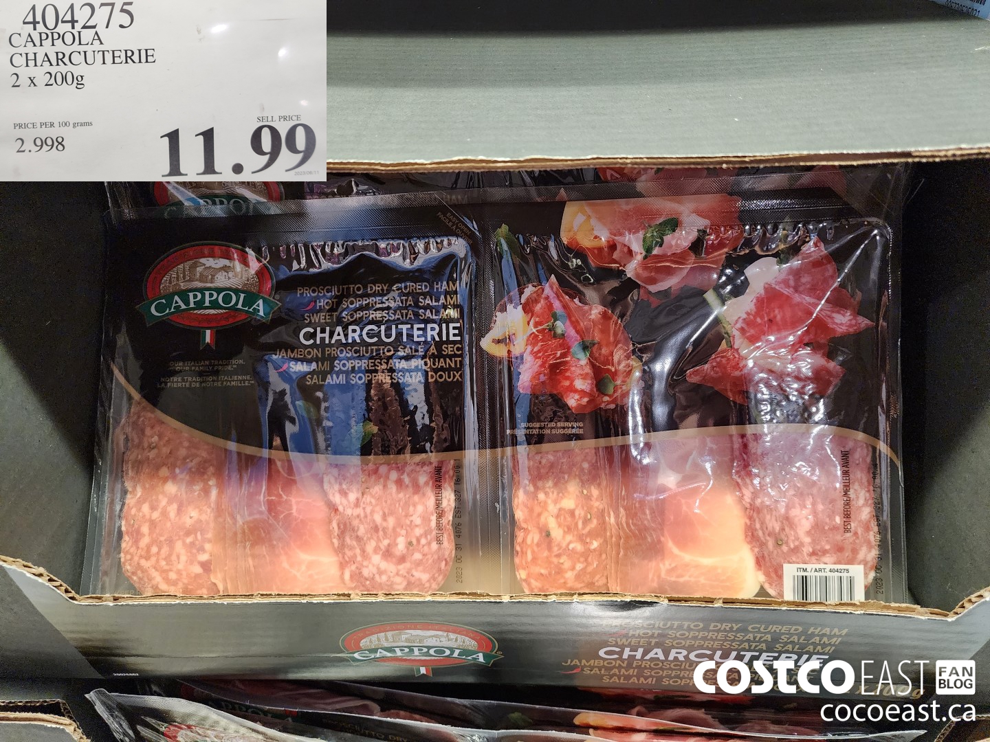 404275 CAPPOLA CHARCUTERIE 2 x 200g $11.99