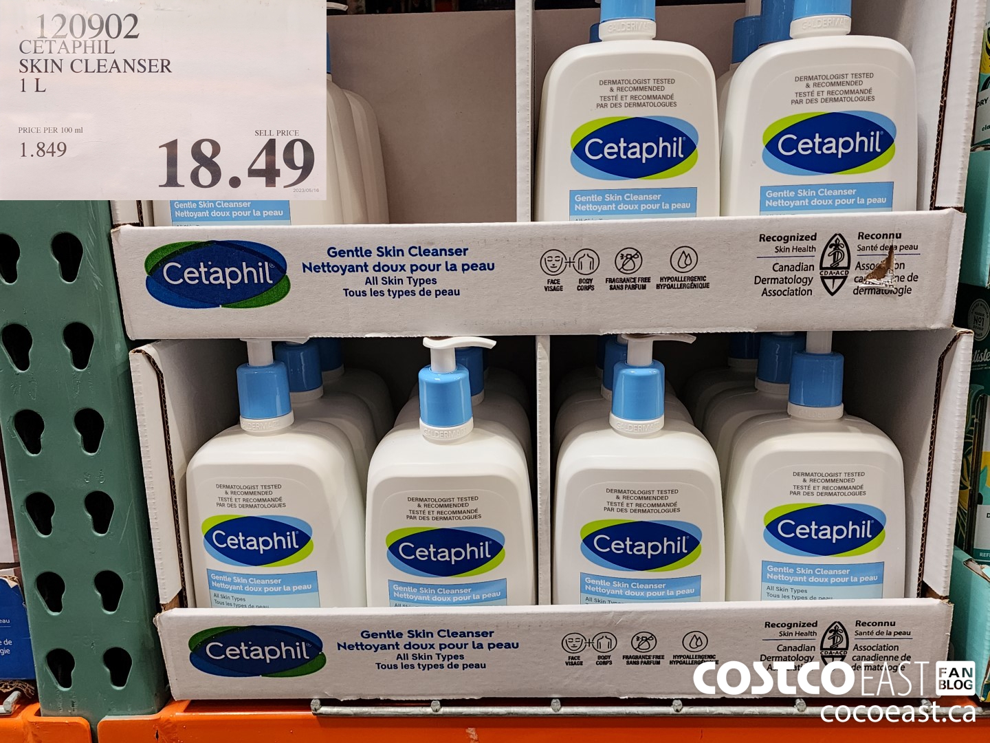 120902 CETAPHIL SKIN CLEANSER 1 L $18.49