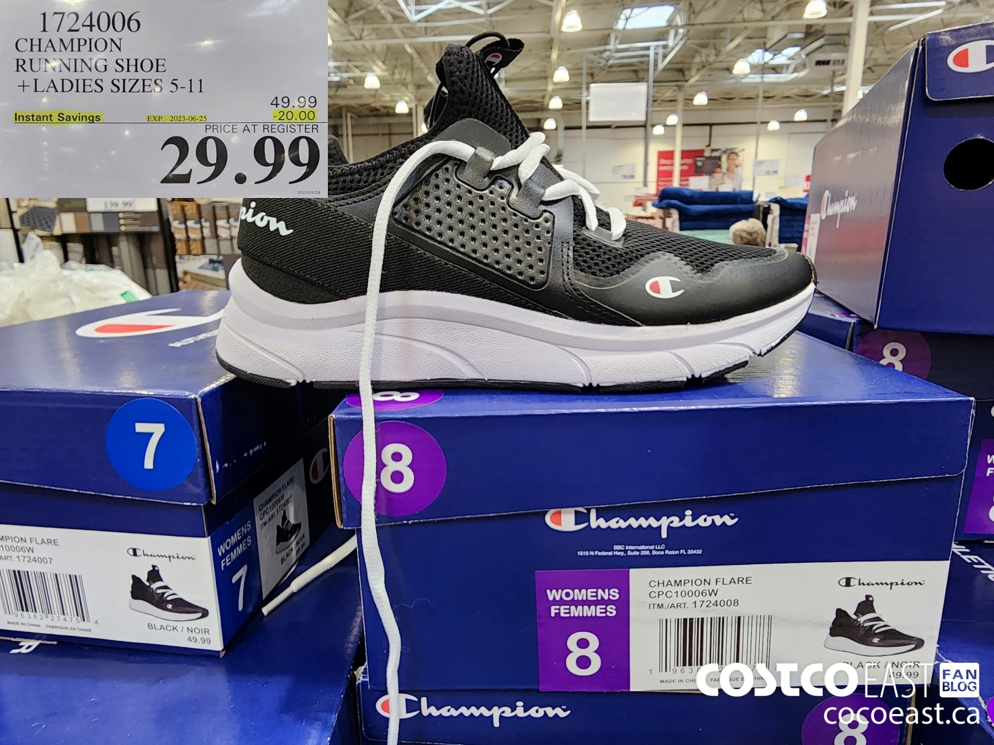 1724006 CHAMPION RUNNING SHOE + LADIES SIZES 5-11 ($20.00 INSTANT SAVINGS EXPIRES ON 2023-06-25) $29.99