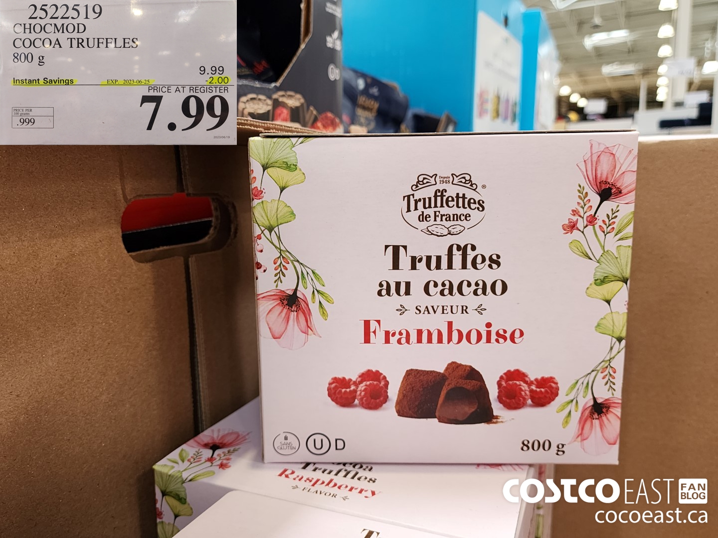 2522519 CHOCMOD COCOA TRUFFLES 800 g ($2.00 INSTANT SAVINGS EXPIRES ON 2023-06-25) $7.99