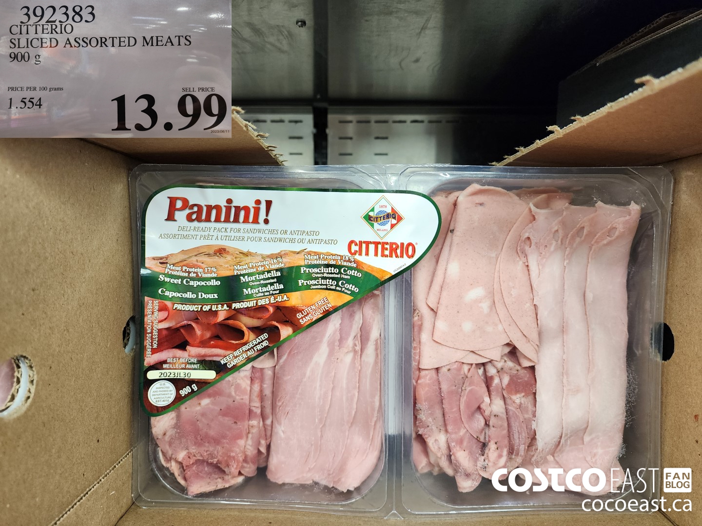 392383 CITTERIO SLICED ASSORTED MEATS 900 g $13.99